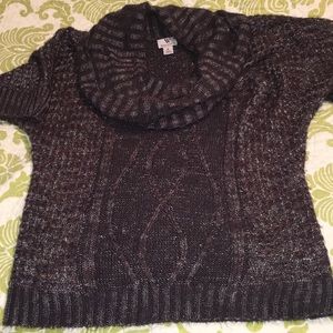 Cowl neck Worthington short sleeve sweater
